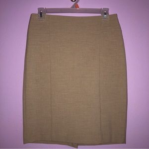 The Limited A line Knee Length Skirt- Khaki color Size 4